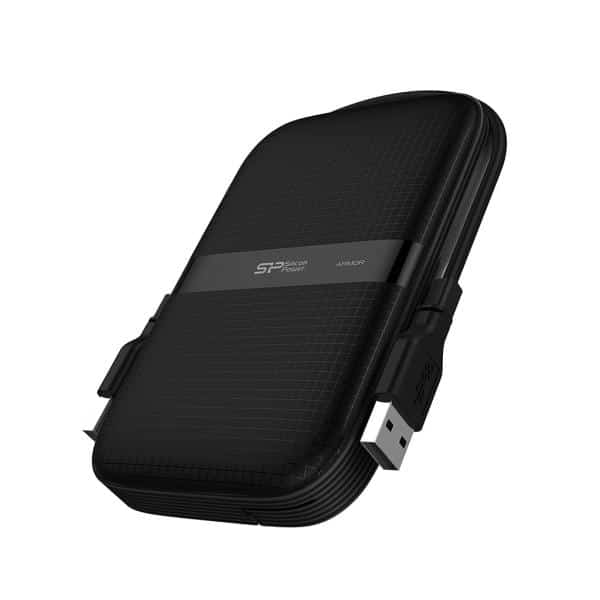 Silicon Power SP010TBPHDA60S3A Armor A60 portable HDD, 1 TB, 2.5", USB 3.2 Gen 1, Black/ Red - Afbeelding 2