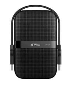 Silicon Power SP020TBPHDA60S3A Armor A60 portable HDD, 2 GB, 2.5", USB 3.2 Gen 1, Shockproof, Black