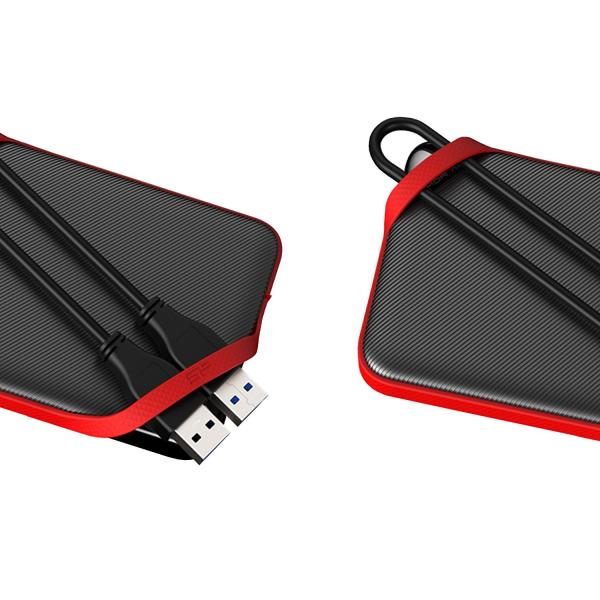 Silicon Power SP040TBPHD62LS3K Armor A62, 4 TB, 2.5", USB 3.2 Gen 1, Black, Red - Afbeelding 4