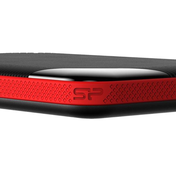 Silicon Power SP050TBPHD62LS3K Armor A62 portable HDD, 5 TB, 2.5", USB 3.2 Gen 1, Black/ Red - Afbeelding 4