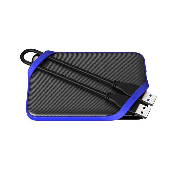 Silicon Power SP020TBPHD62SS3B Armor A62S game drive, 2 TB, HDD, 2.5", USB 3.2 Gen 1, Black/ Blue - Afbeelding 4