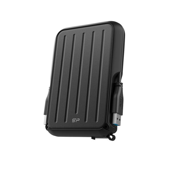 Silicon Power SP040TBPHD66LS3K Armor A66 portable HDD, 4 TB, 2.5", USB 3.2 Gen, Black