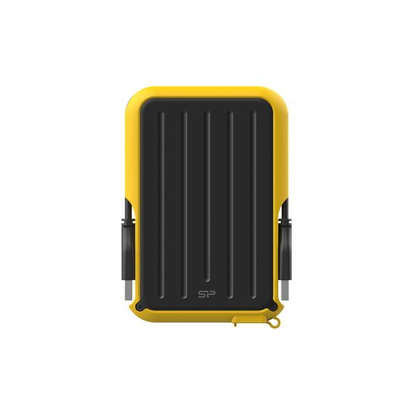 Silicon Power SP050TBPHD66LS3Y Armor A66 portable HDD, 5 TB, USB 3.2 Gen 1, Black, Yellow - Afbeelding 2