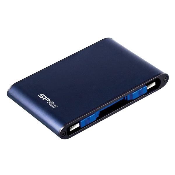 Silicon Power SP010TBPHDA80S3B Armor A80 portable HDD, 1 TB, 2.5", USB 3.2 Gen 1, Blue - Afbeelding 2