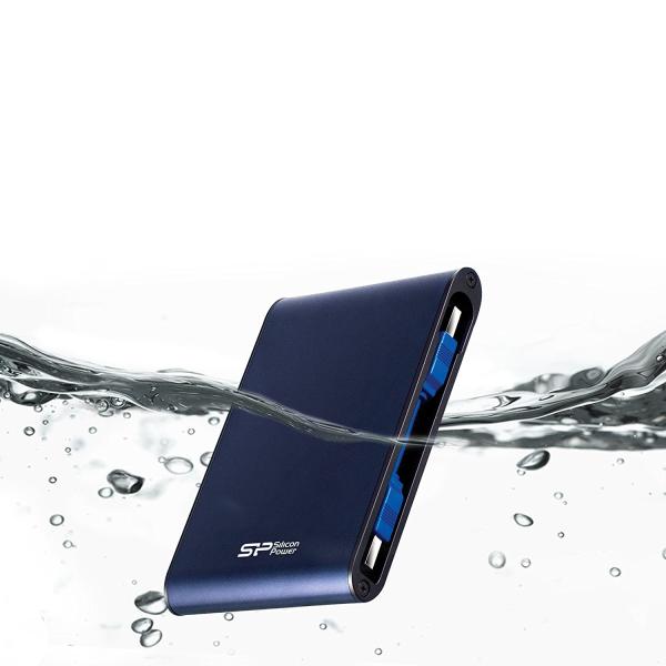 Silicon Power SP010TBPHDA80S3B Armor A80 portable HDD, 1 TB, 2.5", USB 3.2 Gen 1, Blue - Afbeelding 3