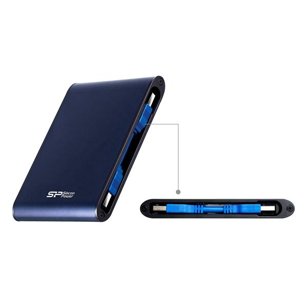 Silicon Power SP010TBPHDA80S3B Armor A80 portable HDD, 1 TB, 2.5", USB 3.2 Gen 1, Blue - Afbeelding 4