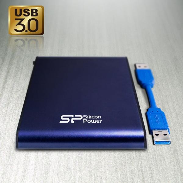 Silicon Power SP020TBPHDA80S3B Armor A80 portable HDD, 2 TB, 2.5", USB 3.2 Gen 1, Blue - Afbeelding 4