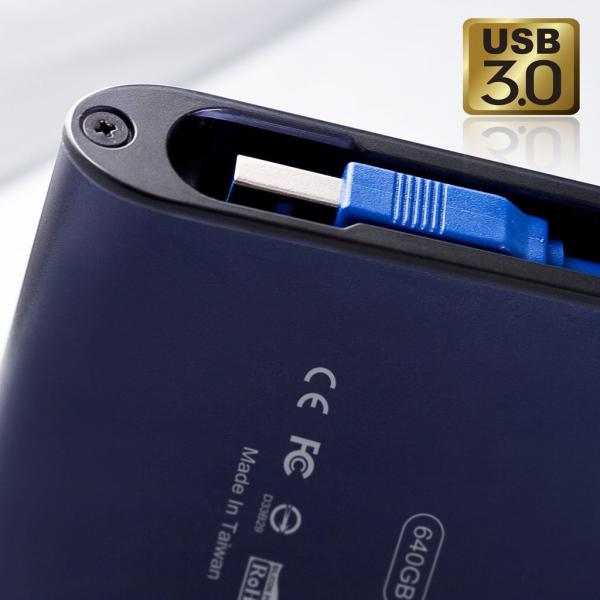 Silicon Power SP020TBPHDA80S3B Armor A80 portable HDD, 2 TB, 2.5", USB 3.2 Gen 1, Blue - Afbeelding 5