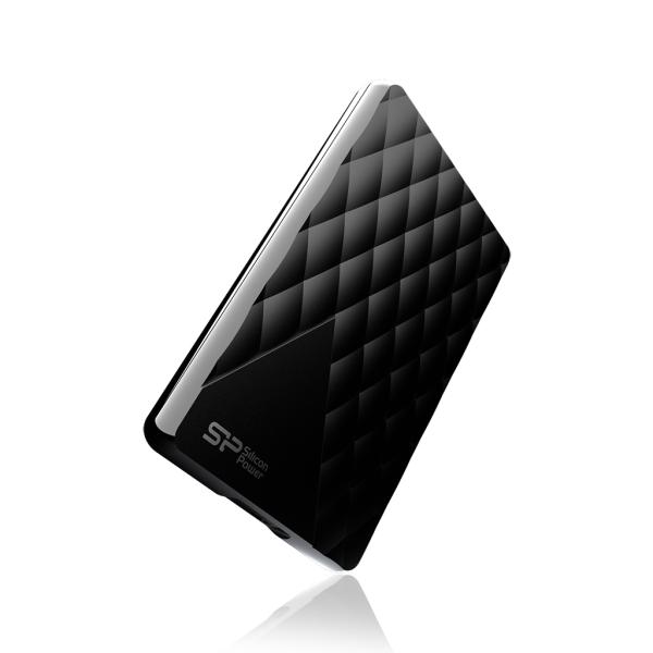 Silicon Power SP020TBPHDD06S3K Diamond D06 portable HDD, 2 TB, 2.5", USB 3.2 Gen 1, Black
