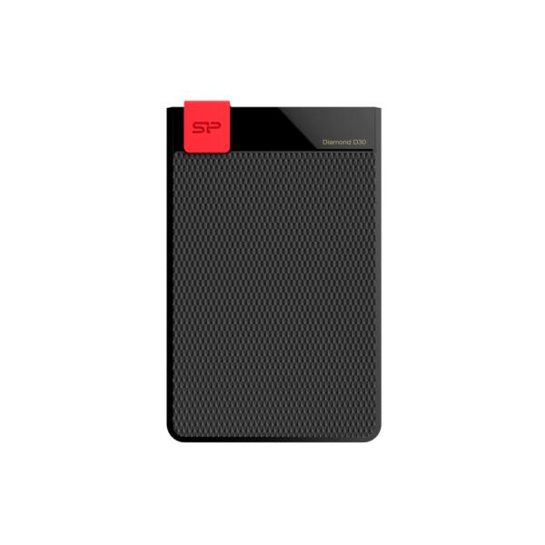 Silicon Power SP050TBPHDD3LS3K Diamond D30 portable HDD, 5 TB, USB 3.2 Gen 1, Black