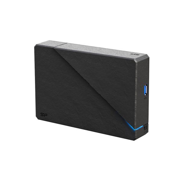 Silicon Power SP060TBEHDS07C3K Stream S07 portable HDD, 6 TB, 3.5", USB 3.2 gen 1, adapter EU, Led - Afbeelding 2