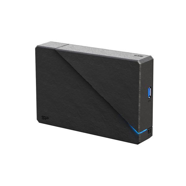 Silicon Power SP080TBEHDS07C3K Stream S07 portable HDD, 8 TB, 3.5", USB 3.2 gen 1, adapter EU, Led - Afbeelding 2
