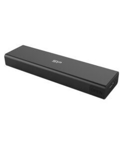 Silicon Power SP000HSPSDPD60CK PD60 SSD enclosure, USB 3.2 Gen 2, M.2, PCIe/ SATA, 10 Gbit/s, Black