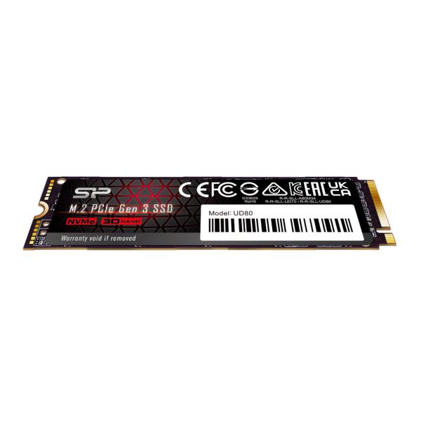 Silicon Power SP01KGBP34UD8005 UD80 SD, 1 TB, M.2, PCIe Gen 3x4, 3400 MB/s, 3d NAND, SLC Cache - Afbeelding 3