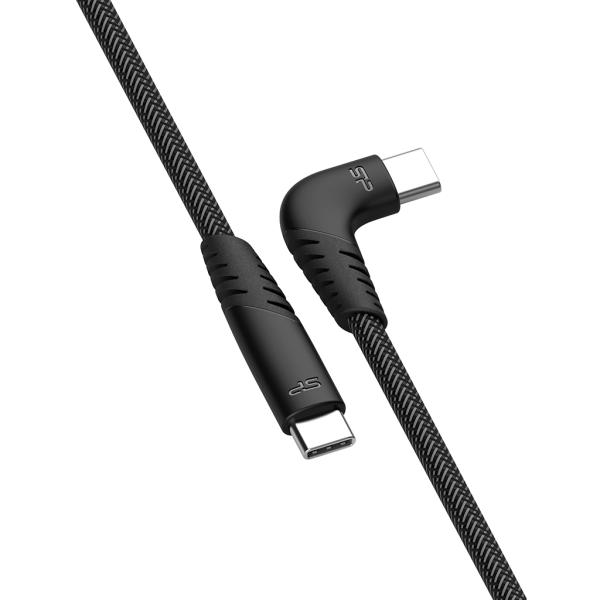 Silicon Power SP1M0ASYLK50CC1G, 1000 m, USB C -> USB C, USB 3.2 Gen 2, Black