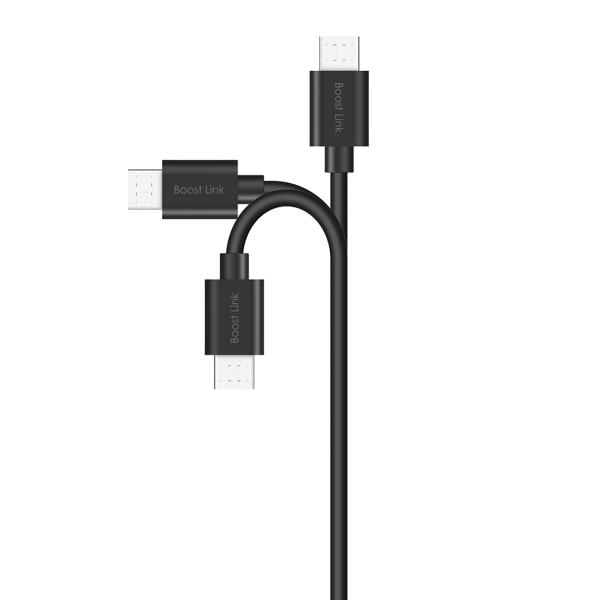 Silicon Power SP1M0ASYLK10AB1K LK10AB, 1 m, USB A, Micro-USB B, USB 2.0, 480 Mbit/s, Black - Afbeelding 2