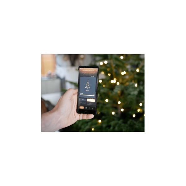 WOOX R5168 Slimme Kerstverlichting Wi-Fi 20 meter, 200leds, 230 lumen, warm-wit met dim en geluid - Afbeelding 4