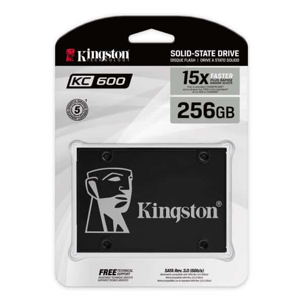 Kingston Technology 256G SSD KC600 SATA3 2.5" - Afbeelding 4