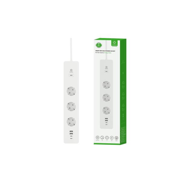 WOOX R6132 Smart Powerstrip EU, Schucko, 3680W, 16A, EEE 802.11b/g/n WiFi & Bluetooth 4.2 - Afbeelding 4