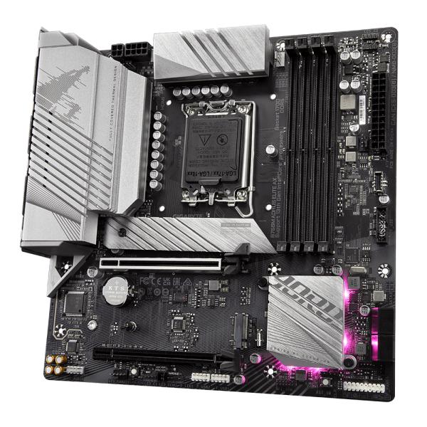 GIGABYTE B760M AORUS ELITE AX moederbord Intel B760 Express LGA 1700 micro ATX - Afbeelding 2