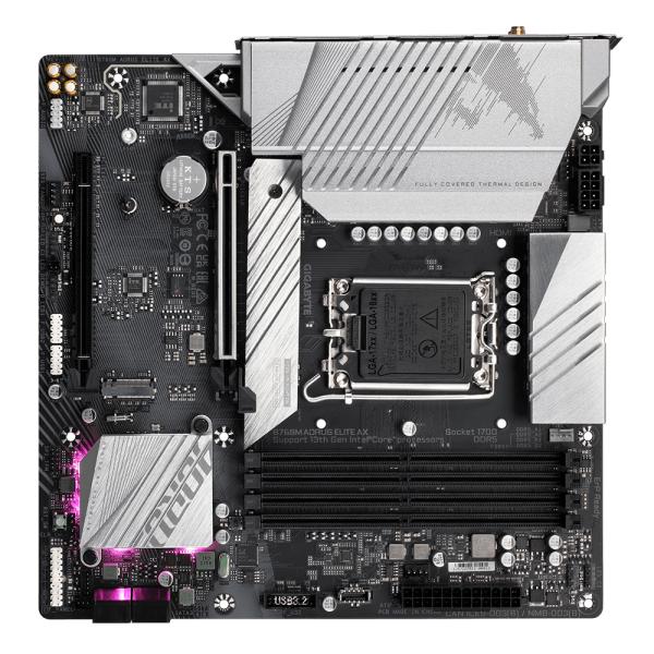 GIGABYTE B760M AORUS ELITE AX moederbord Intel B760 Express LGA 1700 micro ATX - Afbeelding 5