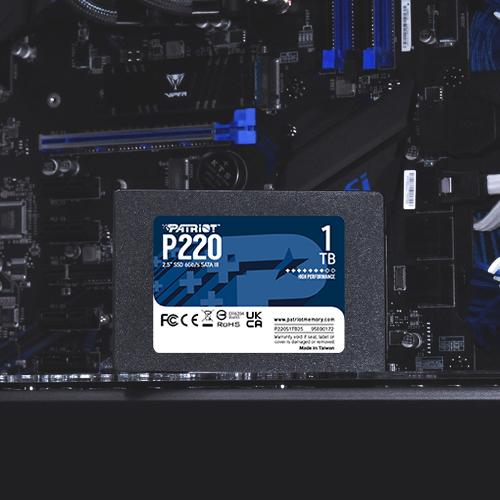 Patriot P220S1TB25 P220 SSD, 1TB, 2.5", SATA3, 6 Gbps - Afbeelding 4