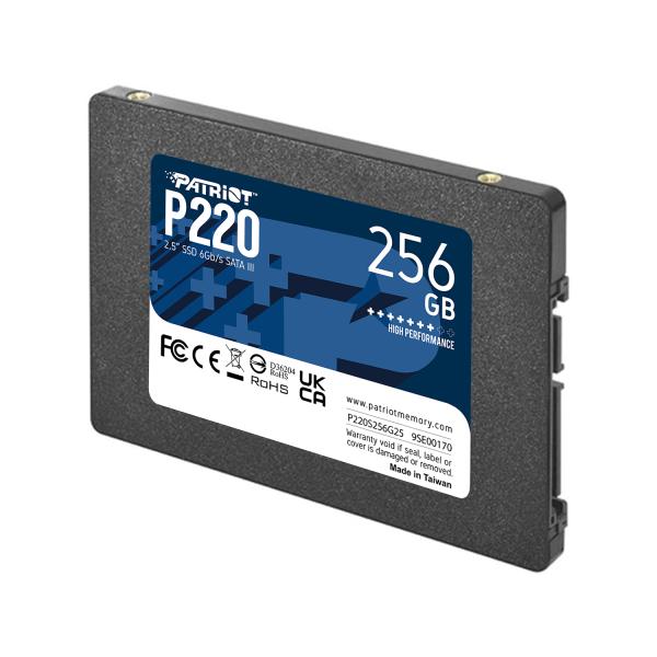 Patriot P220S256G25 P220 SSD, 256 GB, 2.5", SATA3, 6 Gbps - Afbeelding 2