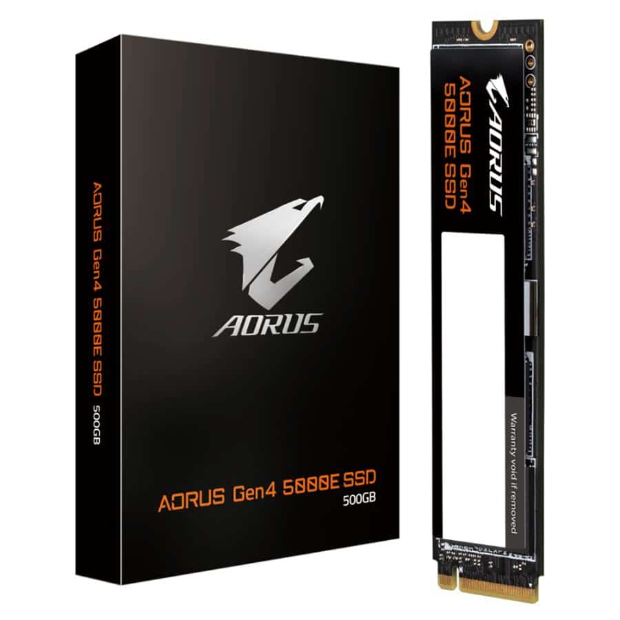 GIGABYTE AORUS Gen4 5000E SSD 500GB M.2 PCI Express 4.0 NVMe 3D TLC NAND - Afbeelding 2