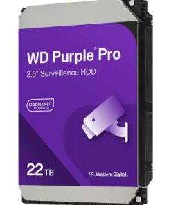 Western Digital WD221PURP Purple PRO Surveillance HDD, 22 TB, 3.5", SATA3, 512MB