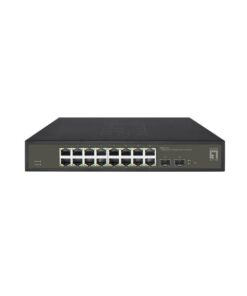 LevelOne GES-2118 netwerk-switch Managed L2 Gigabit Ethernet (10/100/1000) Zwart - Afbeelding 2