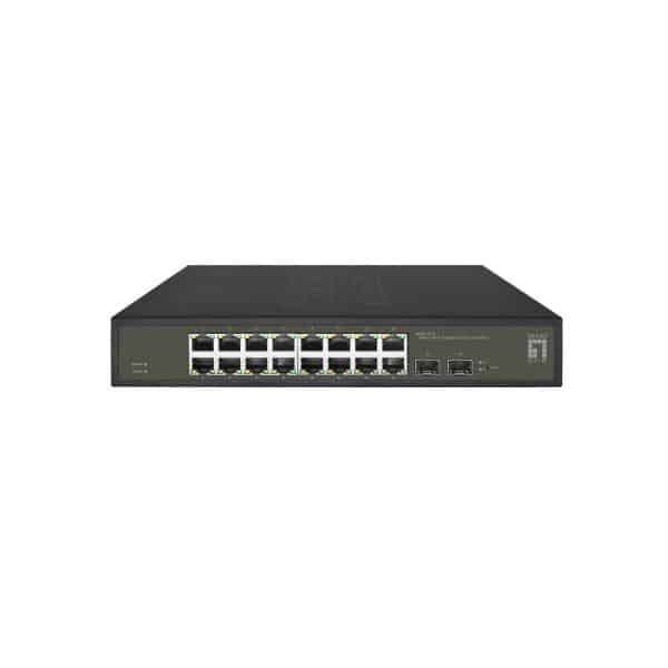 LevelOne GES-2118 netwerk-switch Managed L2 Gigabit Ethernet (10/100/1000) Zwart - Afbeelding 2
