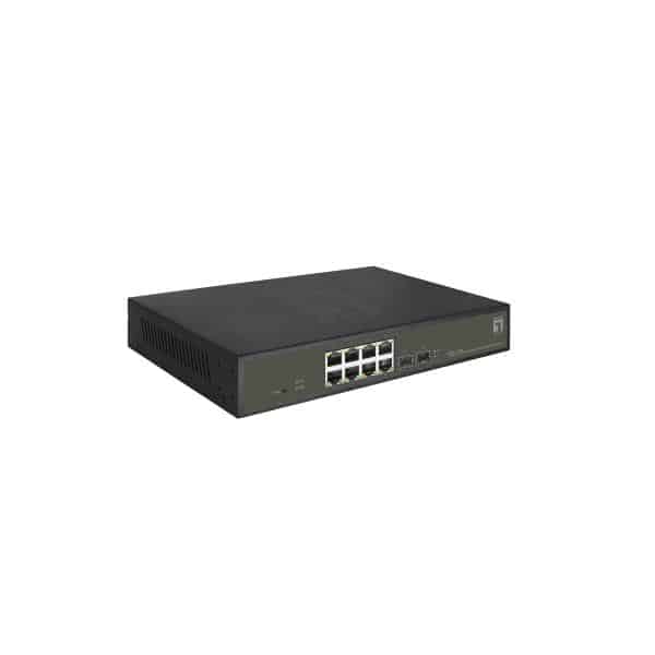 LevelOne GES-2110P netwerk-switch Managed L2 Gigabit Ethernet (10/100/1000) Power over Ethernet (PoE) Zwart - Afbeelding 4