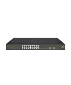LevelOne GES-2118P netwerk-switch Managed L2 Gigabit Ethernet (10/100/1000) Power over Ethernet (PoE) Zwart - Afbeelding 2