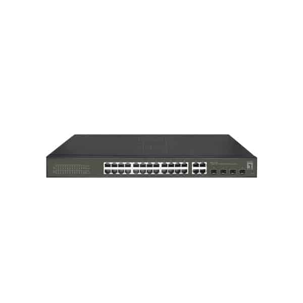 LevelOne GES-2128P netwerk-switch Managed L2 Gigabit Ethernet (10/100/1000) Power over Ethernet (PoE) Zwart - Afbeelding 2