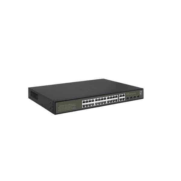 LevelOne GES-2128P netwerk-switch Managed L2 Gigabit Ethernet (10/100/1000) Power over Ethernet (PoE) Zwart - Afbeelding 5