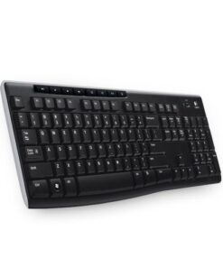 Logitech 920-003738 K270 Wireless Keyboard, QWERTY, RF Wireless, Full-size, Black