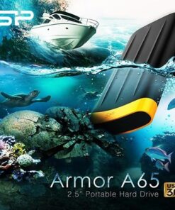 Silicon Power SP010TBPHD65BS3G Armor A65 BLACK Portable HDD , 1 TB, USB 3.2 Gen 1, Certificate - Afbeelding 2