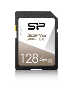 Silicon Power SP128GBSDXJV6V10 Superior Pro, SD card, uhs-2 (u3) V60 128GB R/W: up to 280/170MB/s