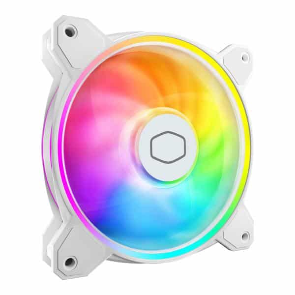 Cooler Master MFL-B2DW-21NP2-R2 MasterFan MF120 Halo2 White Edition, 120mm, 27 dB, 51.88 CFM, White