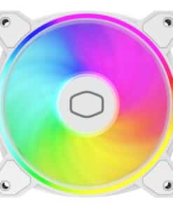 Cooler Master MFL-B2DW-21NP2-R2 MasterFan MF120 Halo2 White Edition, 120mm, 27 dB, 51.88 CFM, White - Afbeelding 2