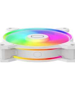 Cooler Master MFL-B2DW-21NP2-R2 MasterFan MF120 Halo2 White Edition, 120mm, 27 dB, 51.88 CFM, White - Afbeelding 3