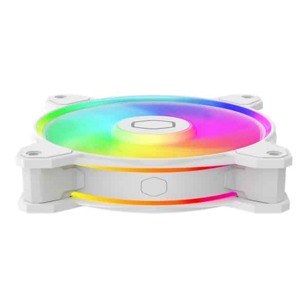 Cooler Master MFL-B2DW-21NP2-R2 MasterFan MF120 Halo2 White Edition, 120mm, 27 dB, 51.88 CFM, White - Afbeelding 3