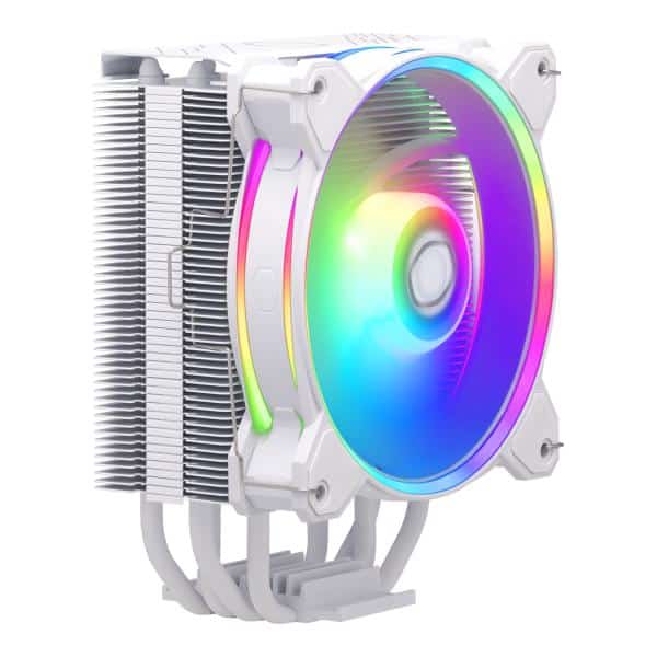 Cooler Master RR-S4WW-20PA-R1 Hyper 212 Halo White, 4-pin, ARGB, 120mm, 650-2050 RPM, 27 dBa (Max) - Afbeelding 4
