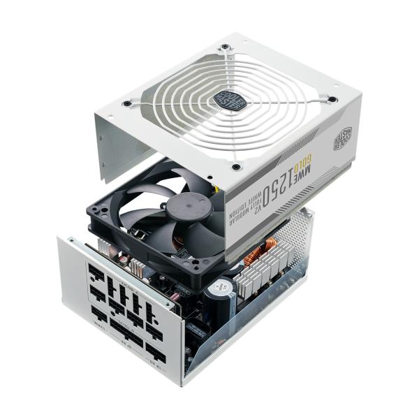 Cooler Master MPE-C501-AFCAG-3GEU MWE Gold 1250 V2 White, ATX3.0, 1250W, 90%, 140mm, 3x PCIe 6+2 - Afbeelding 5