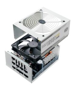 Cooler Master MPE-A501-AFCAG-3GEU MWE Gold 1050 V2 White, ATX3.0, 1050W, 90%, 140mm, 3x PCIe 6+2 - Afbeelding 5