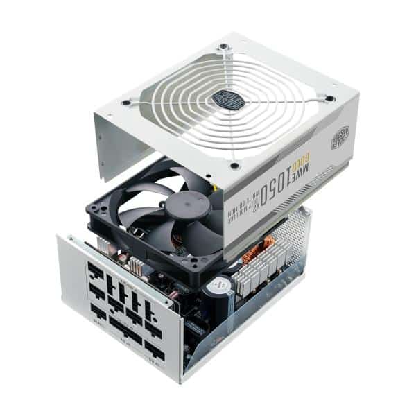 Cooler Master MPE-A501-AFCAG-3GEU MWE Gold 1050 V2 White, ATX3.0, 1050W, 90%, 140mm, 3x PCIe 6+2 - Afbeelding 5
