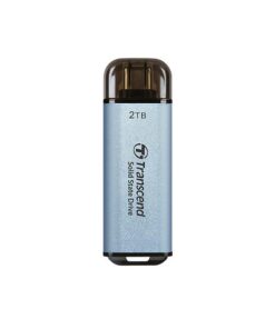 Transcend TS512GESD300C ESD300C External SSD, 500 GB, USB Type-C, 10 Gbps, 1050/ 950 MB/s, Blue