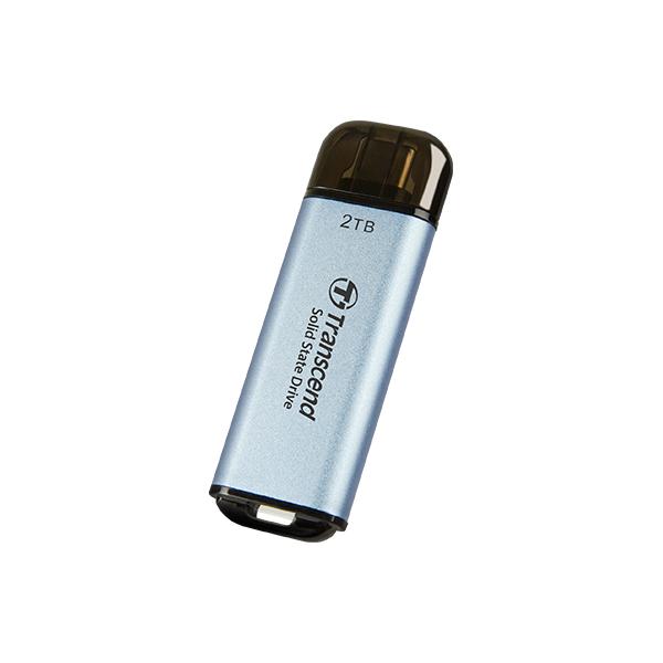 Transcend TS512GESD300C ESD300C External SSD, 500 GB, USB Type-C, 10 Gbps, 1050/ 950 MB/s, Blue - Afbeelding 2