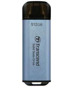 Transcend TS2TESD300C ESD300C External SSD, 2 TB, USB Type-C, 10 Gbps, 1050/ 950 MB/s, Blue