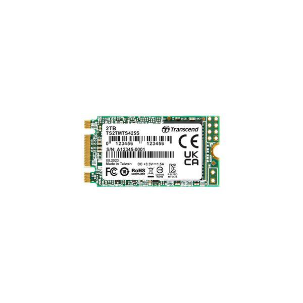 Transcend TS2TMTS425S 425S SSD, 2 TB, M.2 2242, SATA3 B+M Key, TLC, 550 MB/s, 55000/ 80000 IOPS